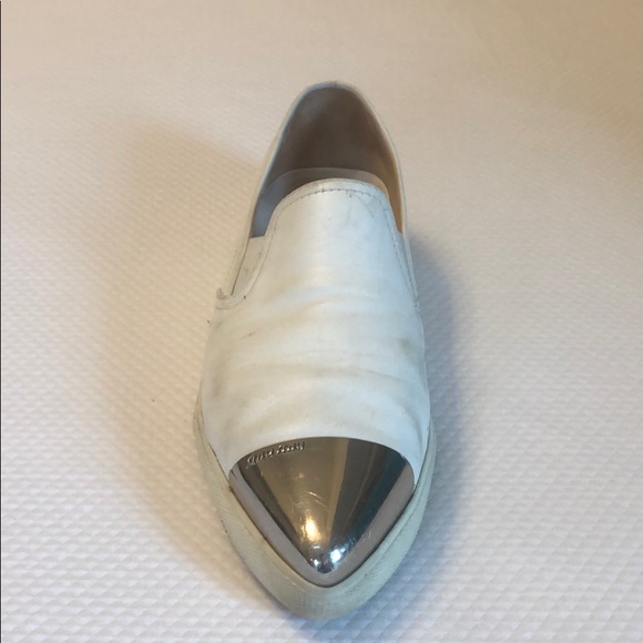 Miu Miu leather slip on sneakers SZ 39 1/2 - Picture 3 of 8